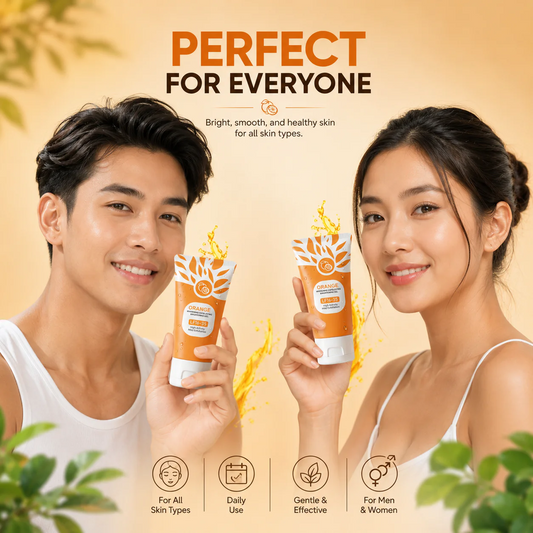 Orange Brightening Exfoliating Gel – Deep Cleanse & Glow Skin Formula (Original)